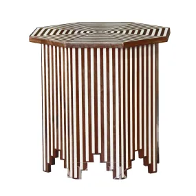 Inlaid Equidistant Side Table Design