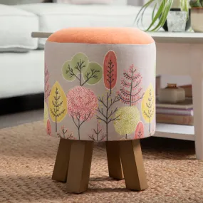 Lyall Monty Round Footstool Sandstone