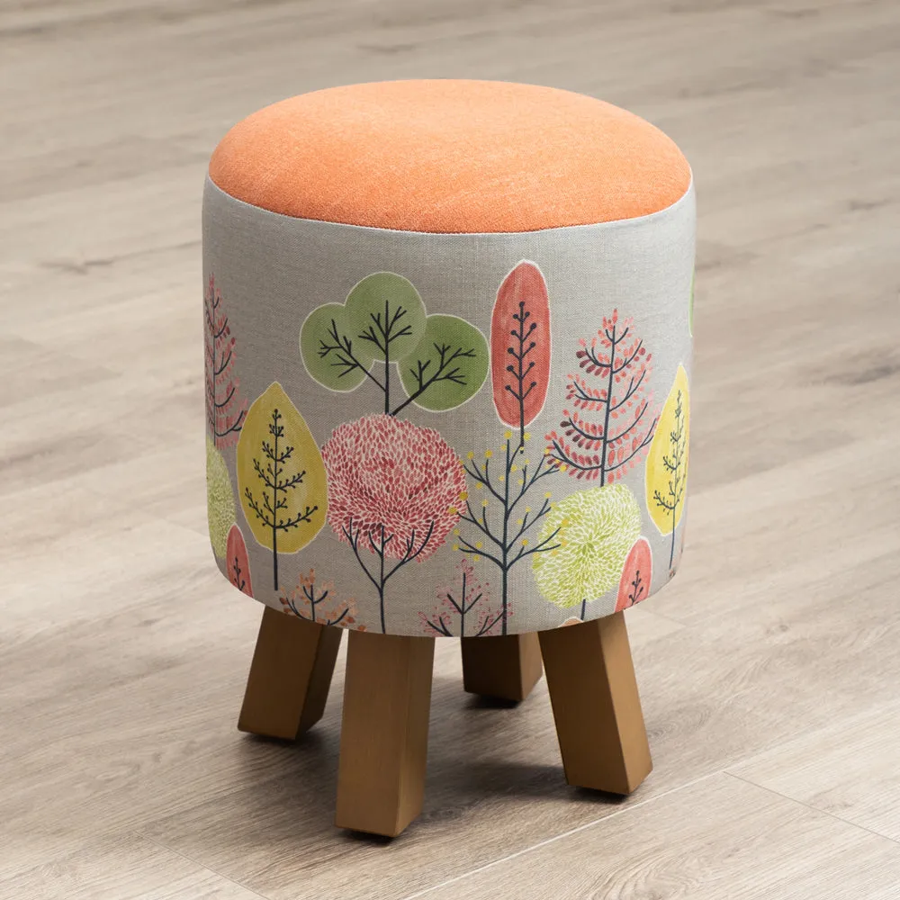 Lyall Monty Round Footstool Sandstone