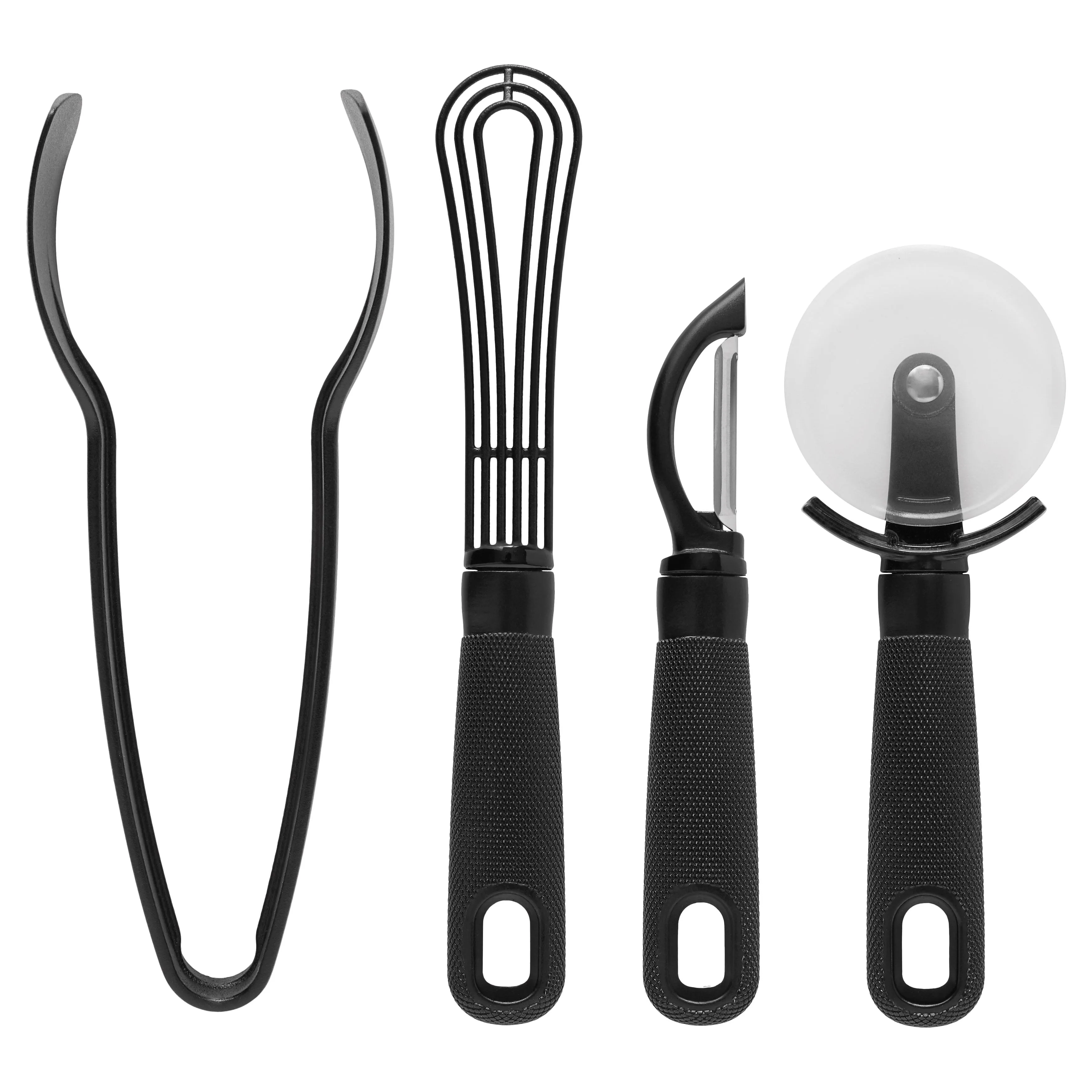 Mainstays Black 21 Piece Kitchen Set, Customizable 2-Piece Caddy Set, Heat Resistant to 450 Degrees F