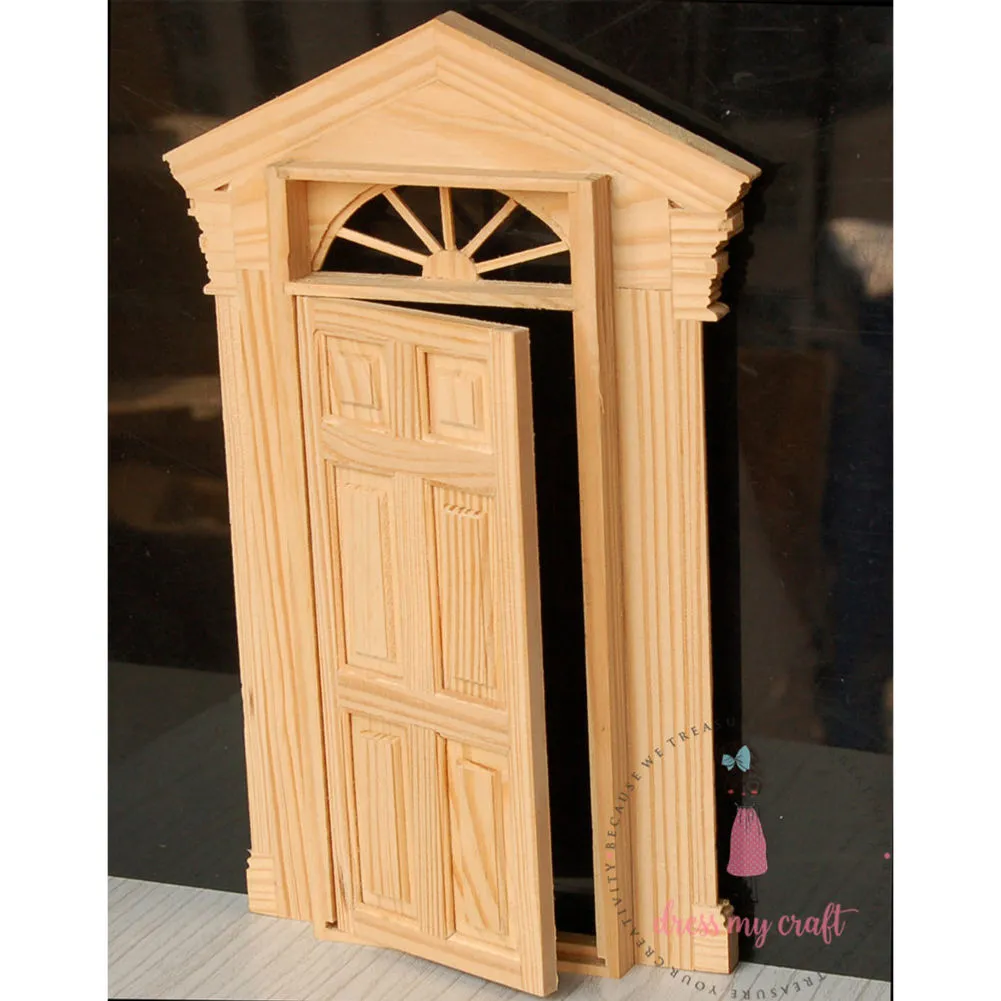 Miniature Anywhere Wooden Carved Door