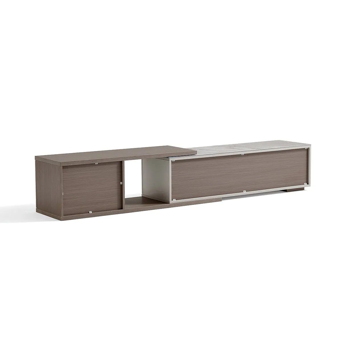 Modern Grey Extendable Entertainment Unit TV Console