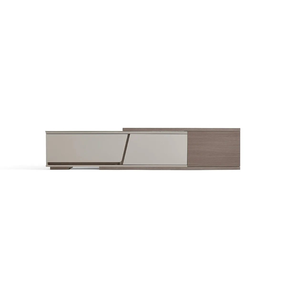 Modern Grey Extendable Entertainment Unit TV Console