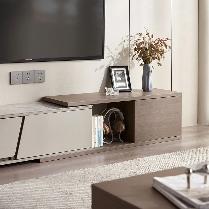 Modern Grey Extendable Entertainment Unit TV Console