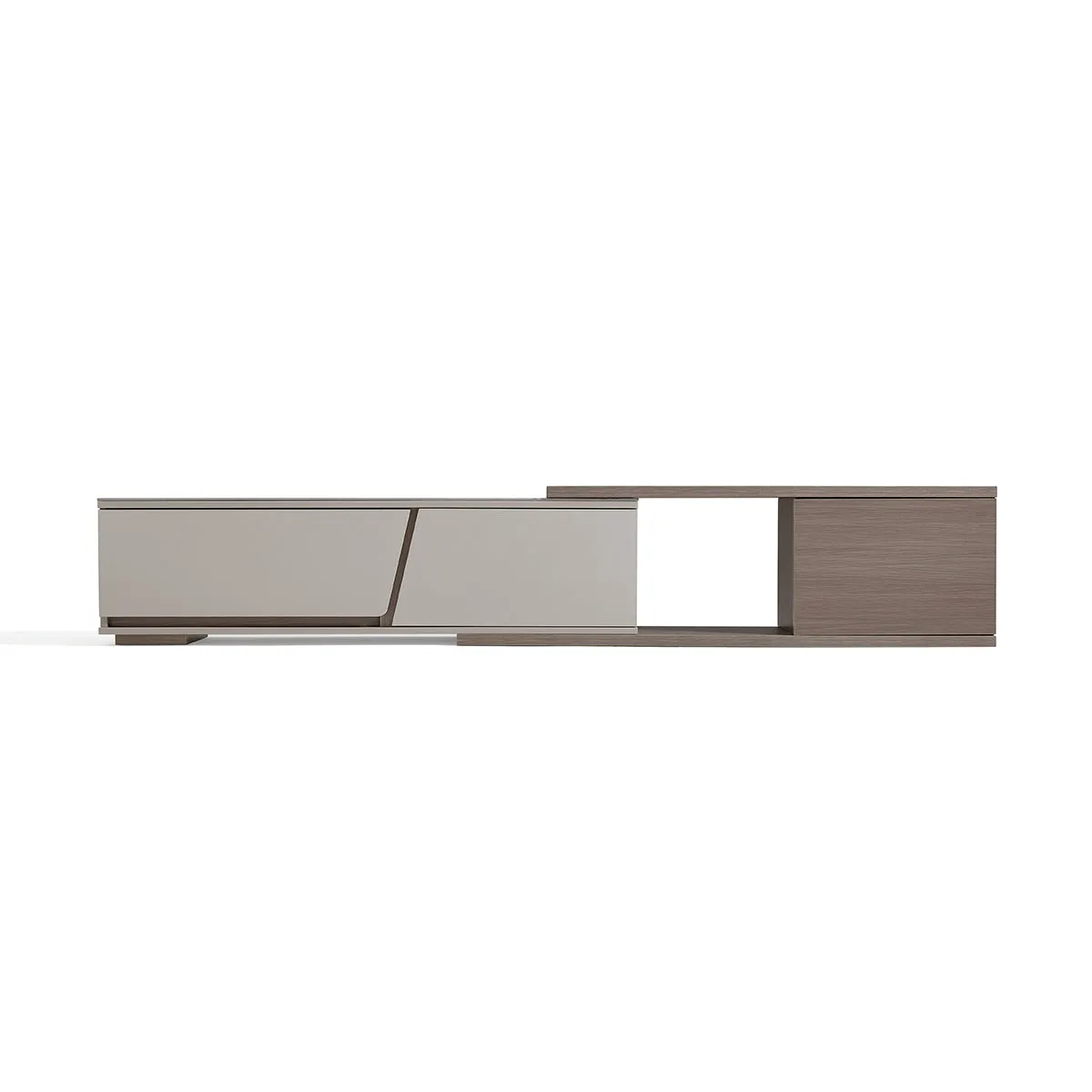 Modern Grey Extendable Entertainment Unit TV Console