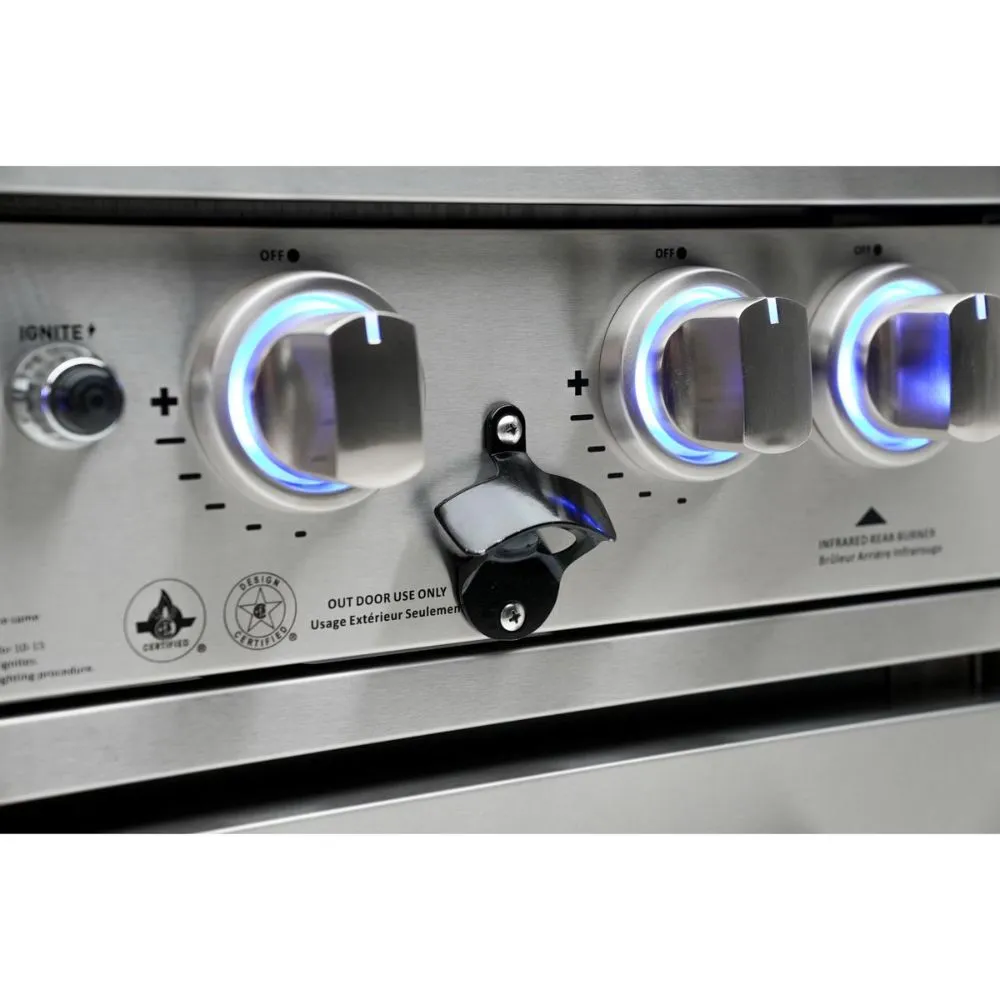 Mont Alpi MAi805-90 6-Burner Island with 90-Degree Corner