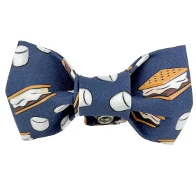 Navy Blue S'mores Dog Bow Tie -1060
