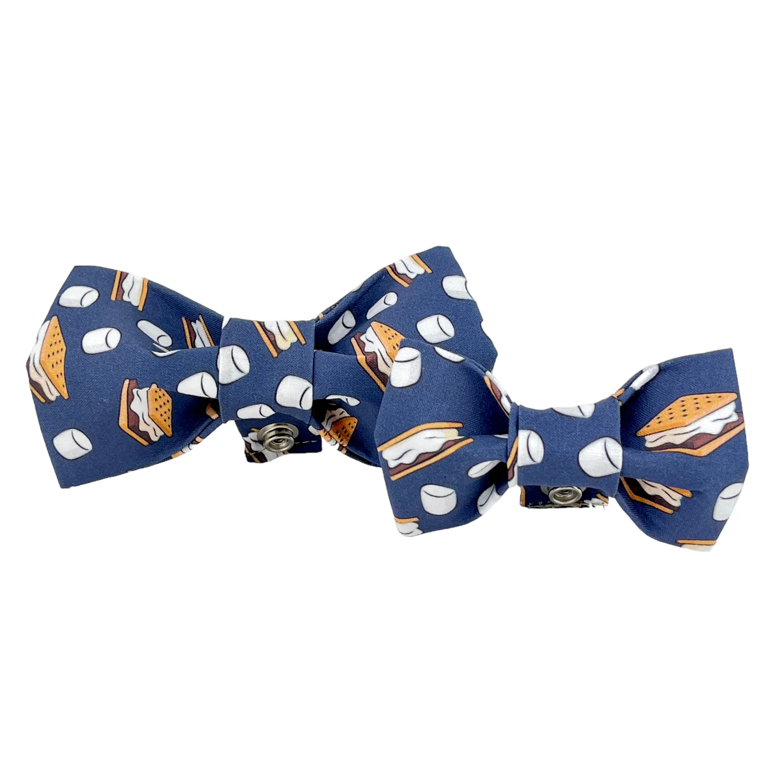 Navy Blue S'mores Dog Bow Tie -1060