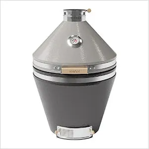 NewAge Outdoor Kitchens 22-Inch Kamado Charcoal Grill (Taupe and Iron Black)