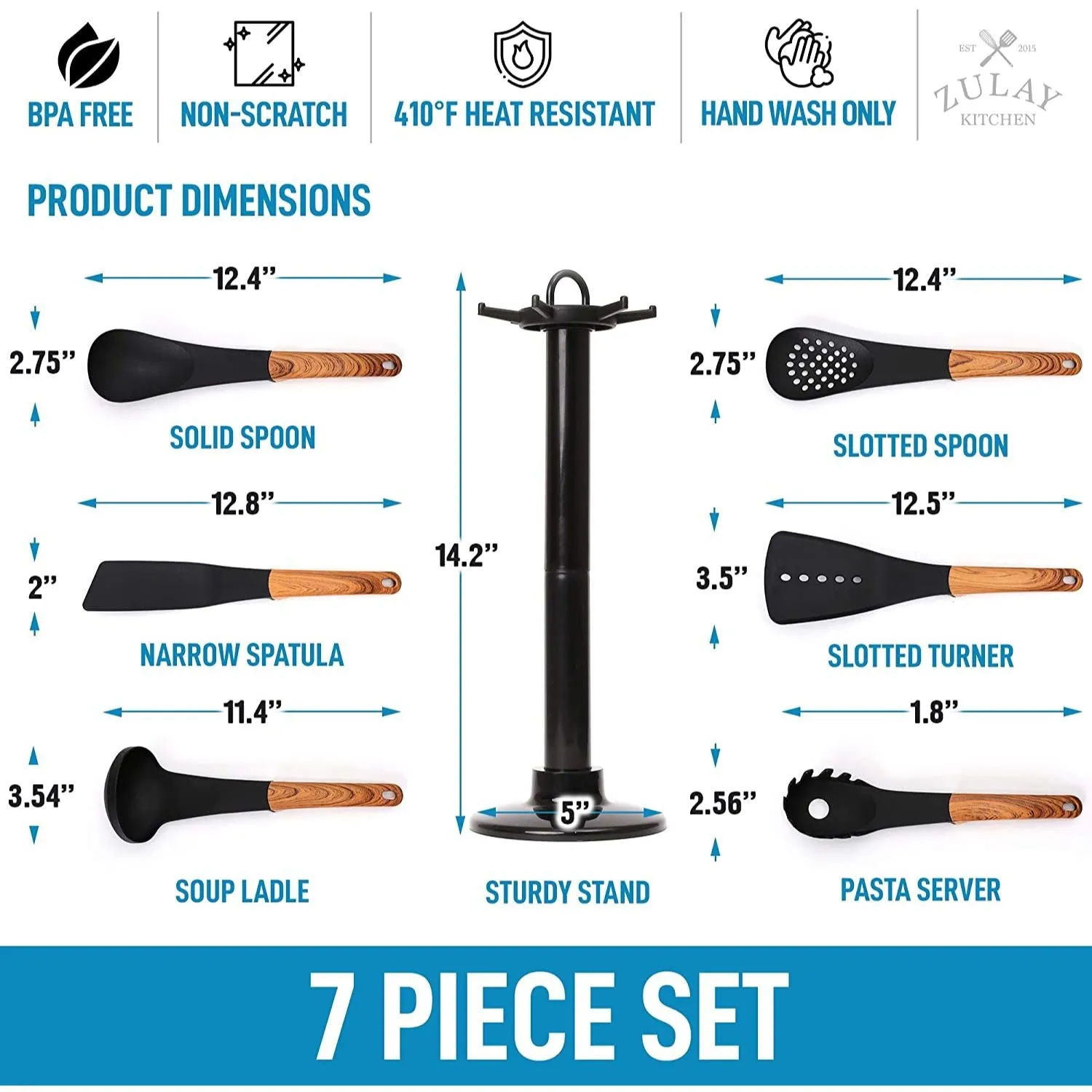 Nylon Kitchen Utensil Set (7-piece)