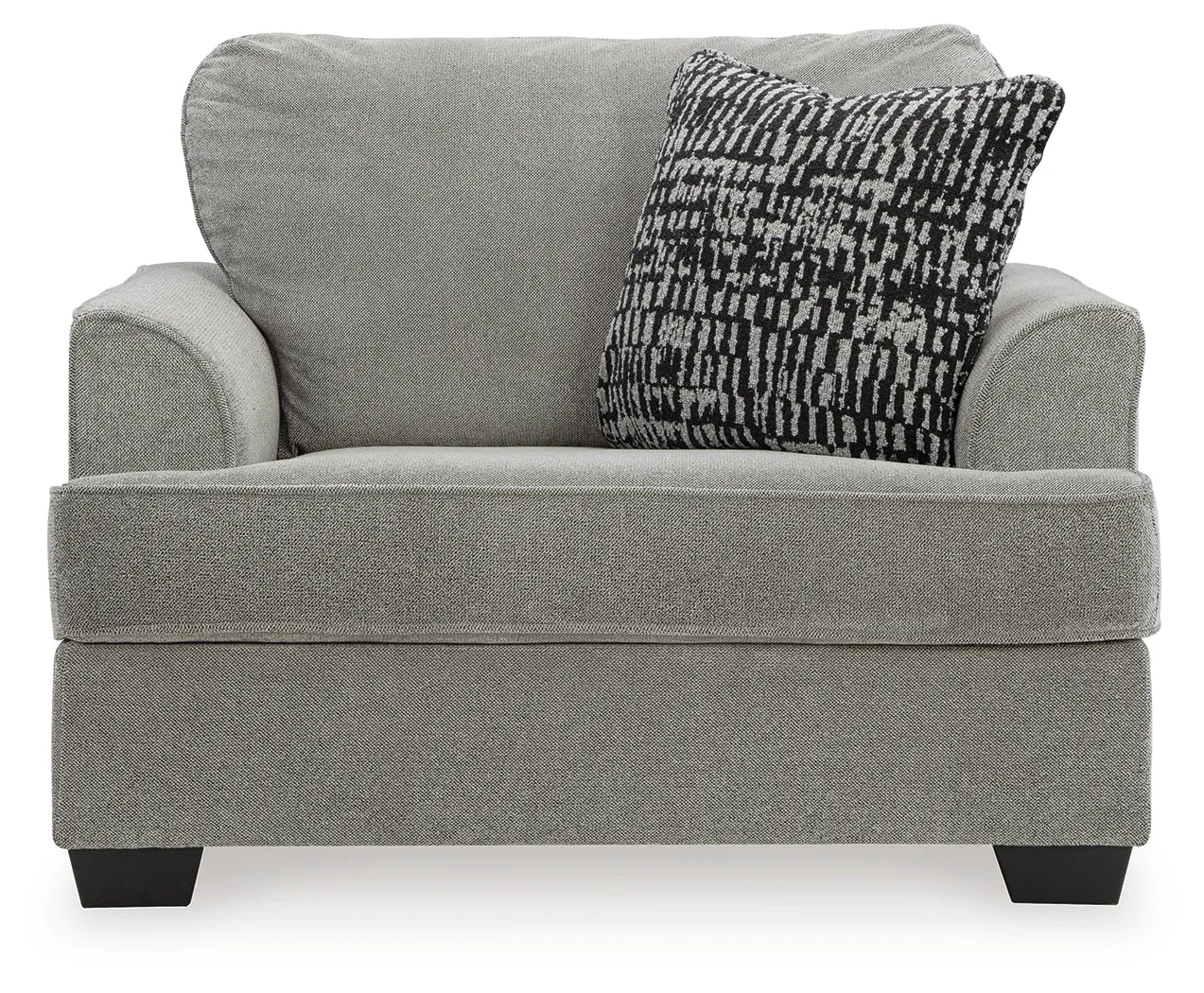 (Online Special Price) Deakin Ash Oversized Chair and Ottoman