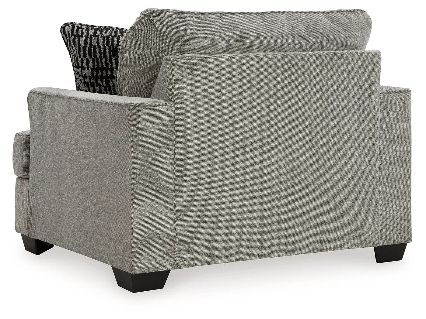 (Online Special Price) Deakin Ash Oversized Chair and Ottoman