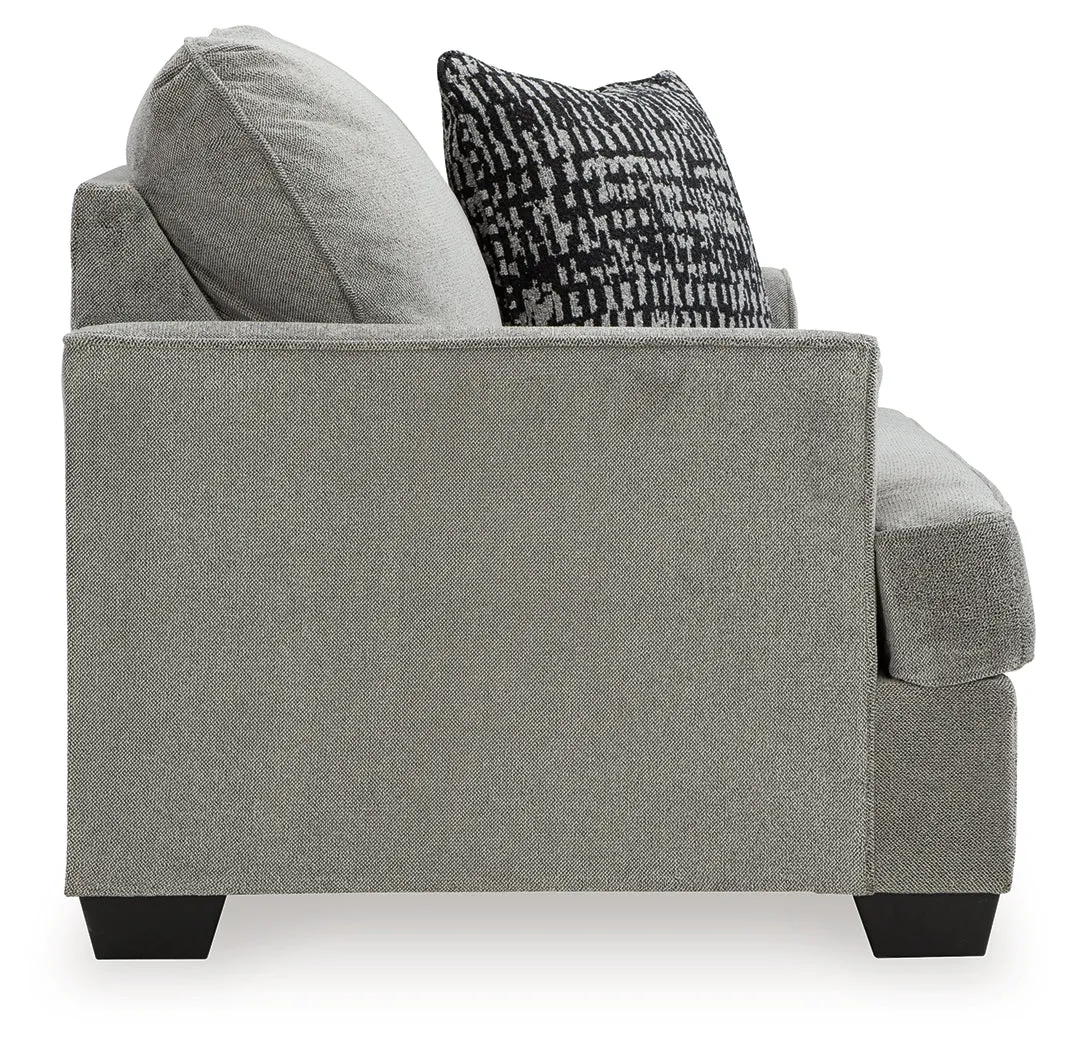 (Online Special Price) Deakin Ash Oversized Chair and Ottoman