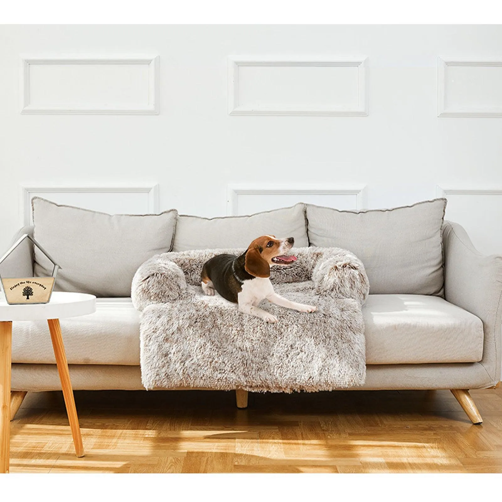 PawFriends Pet Sofa Bed Dog Calming Sofa Cover Protector Cushion Plush Mat M