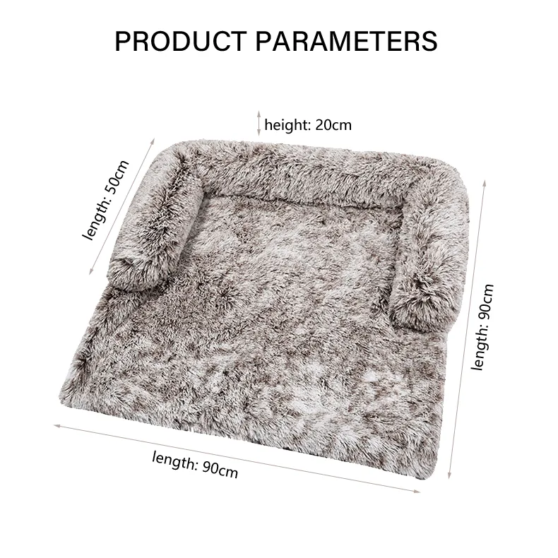 PawFriends Pet Sofa Bed Dog Calming Sofa Cover Protector Cushion Plush Mat M