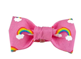 Pink Rainbow Dog Bow Tie - 1022