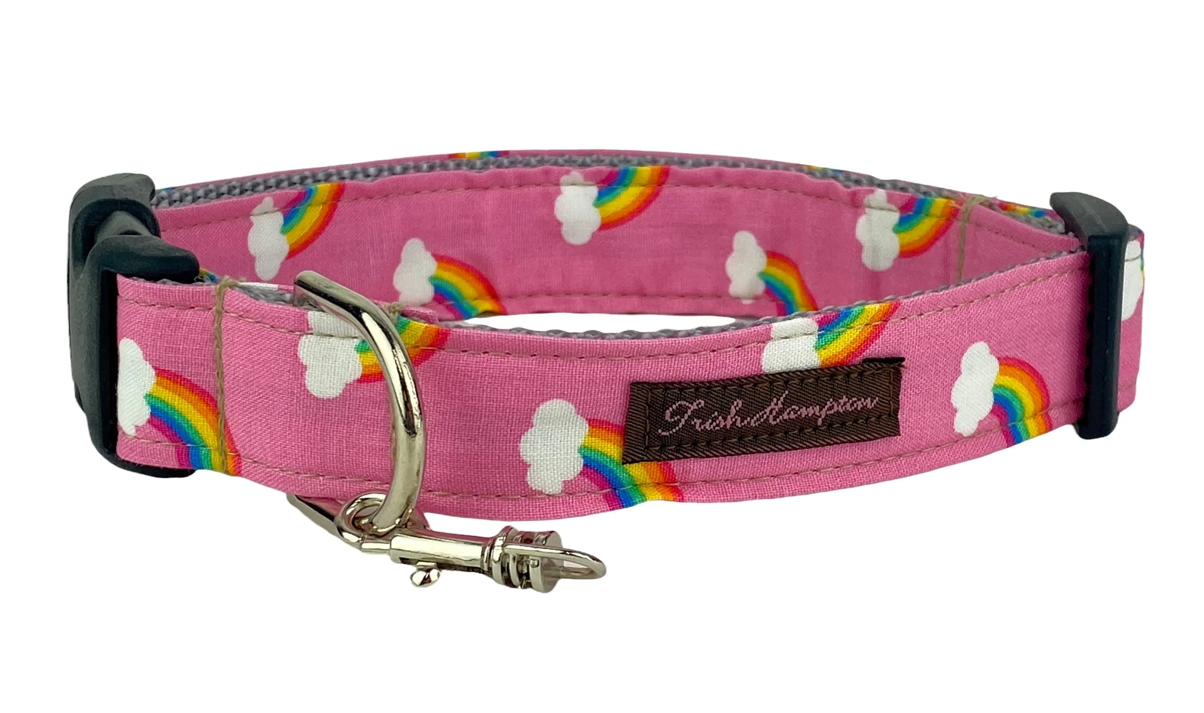 Pink Rainbow Dog Collar - 1022