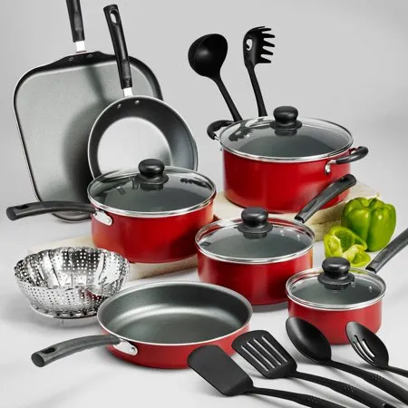 PrimaWare 18-Piece Nonstick Cookware Set