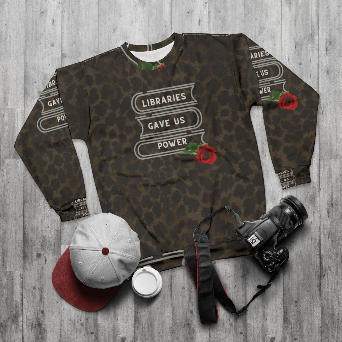 "Libraries Gave Us Power" Vintage Aesthetic Sweatshirt