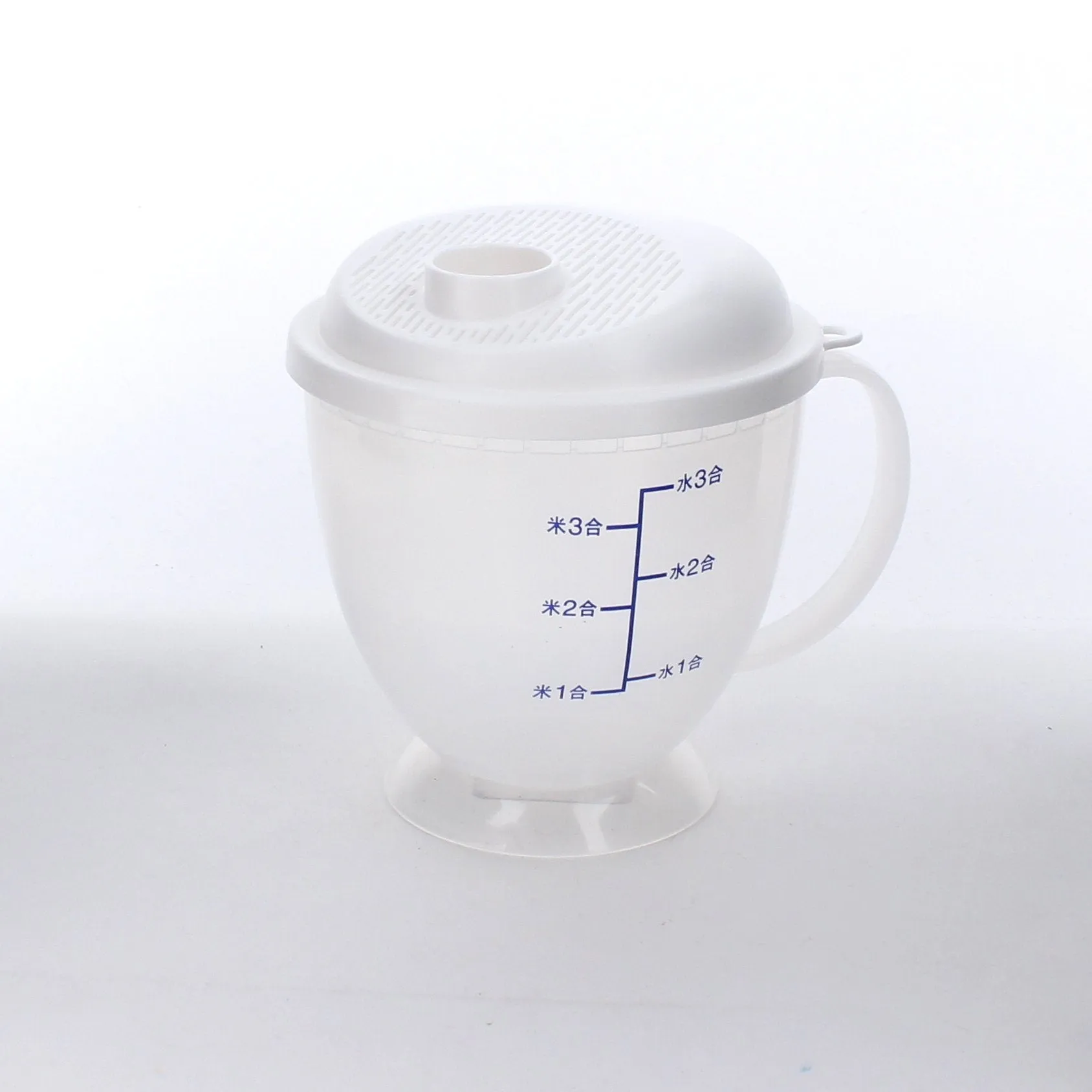Rice Washer Bowl With Strainer Lid (13.5x13.2x15.2cm)