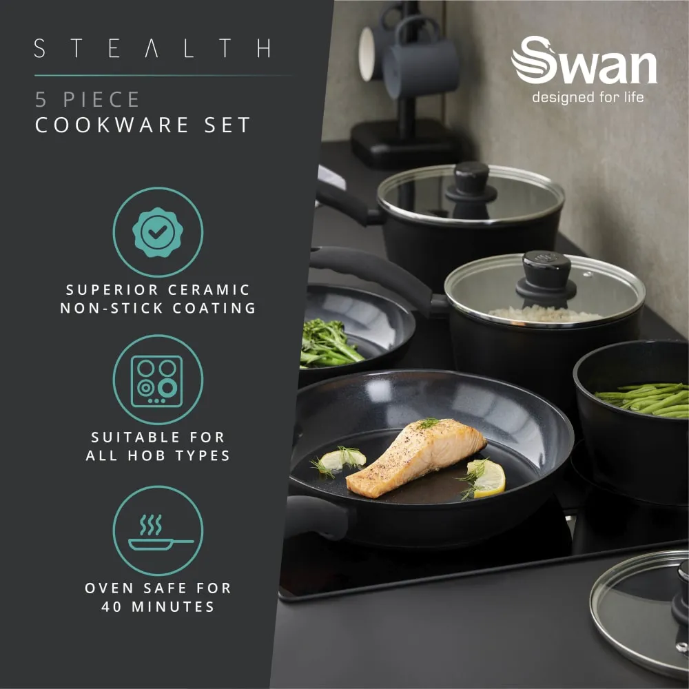 Stealth 5 Piece Cookware Set