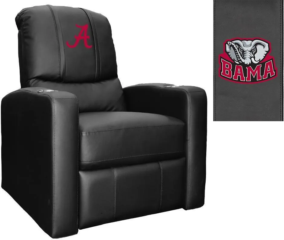 Stealth Recliner with Alabama Crimson Tide Red A Logo