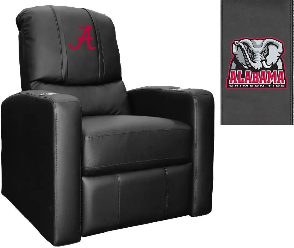 Stealth Recliner with Alabama Crimson Tide Red A Logo