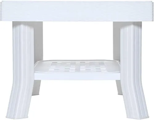 Supreme Vegas Plastic Center Table (Milky White)