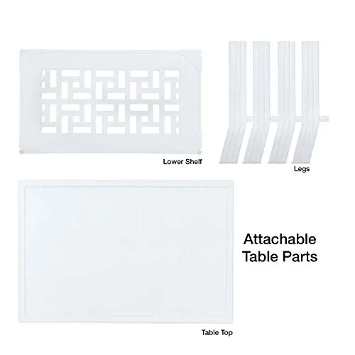 Supreme Vegas Plastic Center Table (Milky White)