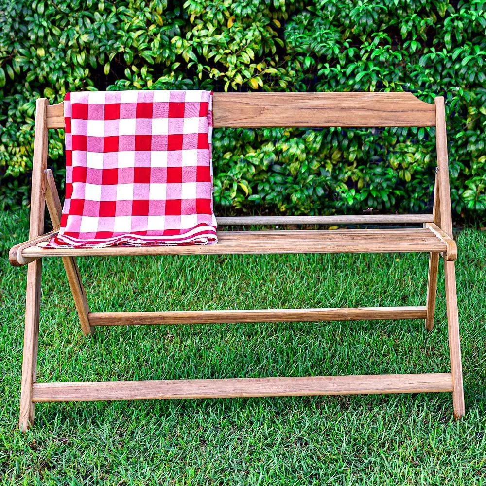 Tramontina 2/3 Seater Teak Wood Foldable Beer Bench - Tan | 13926/052