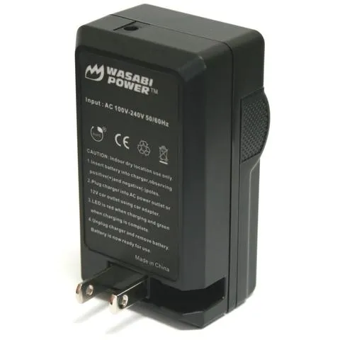 Wasabi Power (2-Pack) Panasonic DMW-BCG10 DMWBCG10 Battery and Charger with Built-In Fold Out US Plug, Car Charger and Euro Plug Adapter for Select Panasonic Digital Camera Lumix DMC-3D1 DMC-SZ8 DMC-TZ18 DMC-ZX3 DMC-ZX1 DMC-ZS25