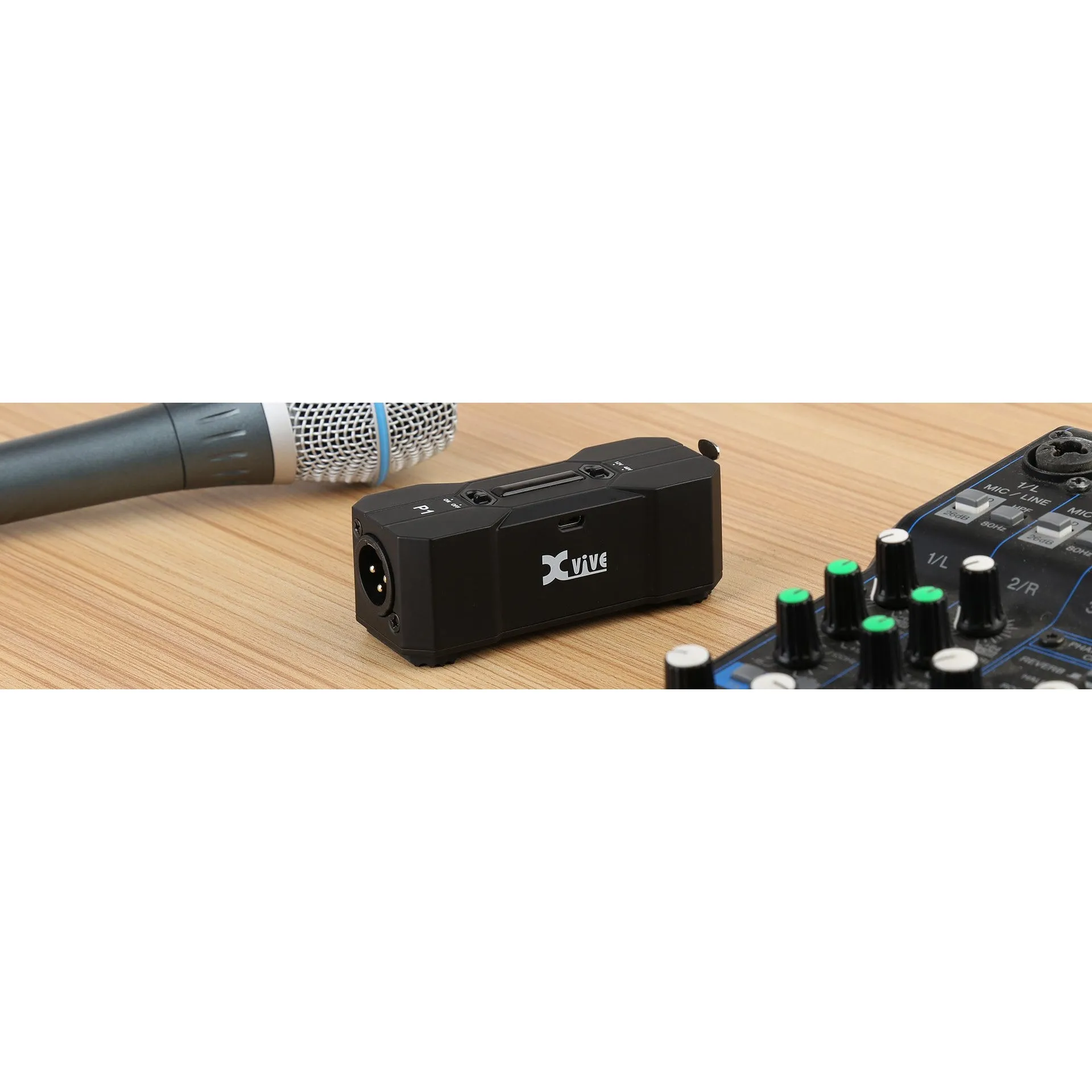 Xvive P1-XVIVE P1 Portable Phantom Power Supply, Rechargable Batt.